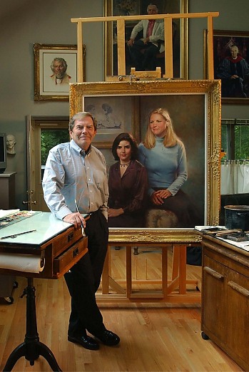 John Howard Sanden in Connecticut studio